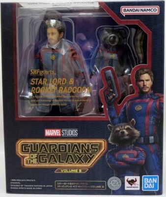 Guardiões da Galáxia Vol. 3 Star Lord & Rocket Raccoon Bandai S.H.Figuarts - Imagem 1 de 4