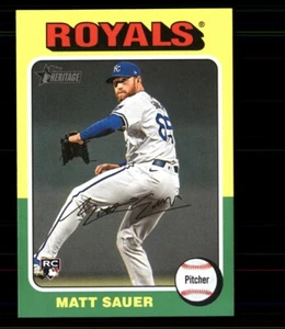 2024 Topps Heritage High Number #659 Matt Sauer Kansas City Royals RC - Picture 1 of 1
