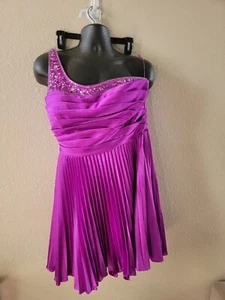 Adrianna Papell Beaded Long Evening Dress / Gown Purple Size 14 - Picture 1 of 5