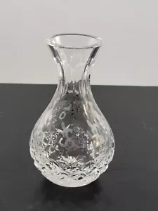 Rogaska Gallia Kristall violett Vase 4 1/2" signiert grau poliert geschliffen florales Design - Bild 1 von 10