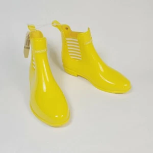 Yellow Nautica Ankle Rubber Rain Boots Cliff Port Women Size 8, size 9 FU3850 - Picture 1 of 12