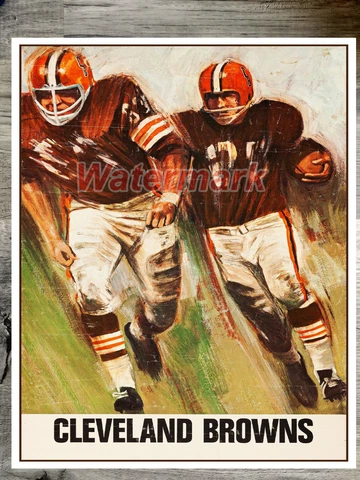 NFL Cleveland Browns Reprint Poster  Color 8 X 10 Photo Picture Cover
