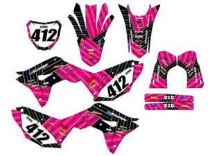 2019-2021 CRF 250 R RACE SERIES Pink Senge Graphics Kit Compatible with Honda - Picture 1 of 10