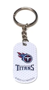 TENNESSEE TITANS METAL KEYCHAIN PULL NEW LICENSED NFL FOOTBALL CHARM ORNAMENT - Picture 1 of 2