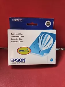 Epson Cyan Ink T042 T0422 T042220 Sealed, Brand New, Expires, Genuine - Picture 1 of 4