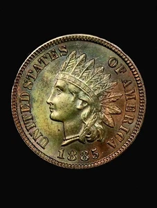 1885 Indian Head Cent UNC+++ - Picture 1 of 2