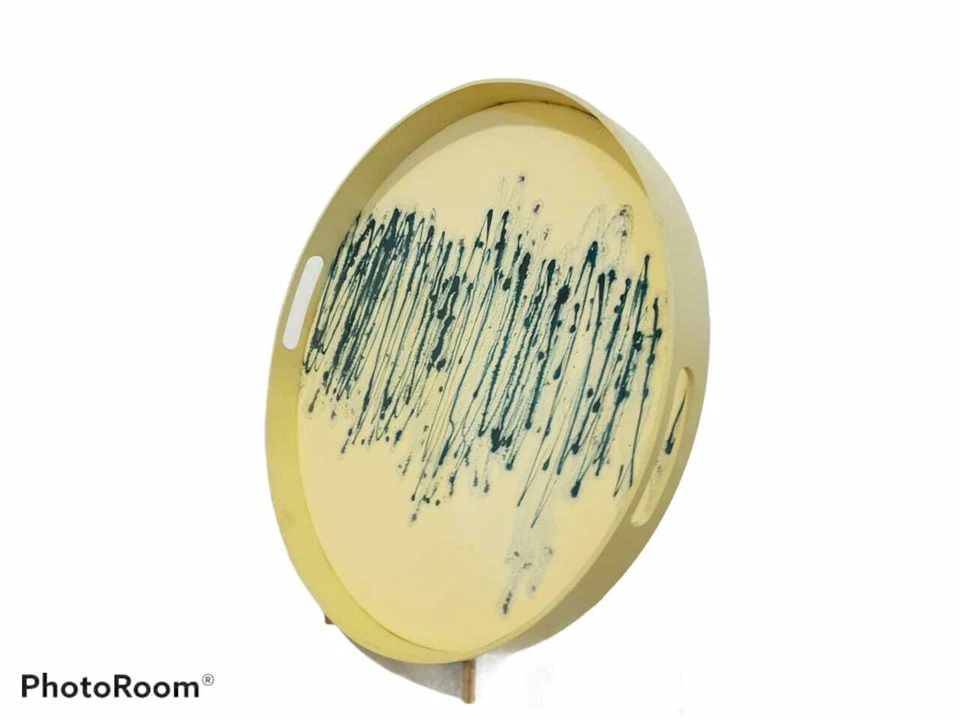 Индонезийская деревянная тарелка ремесленника из тикового дерева 7,8 дюйма x 7,8 дюйма - Изображение 1 из 1