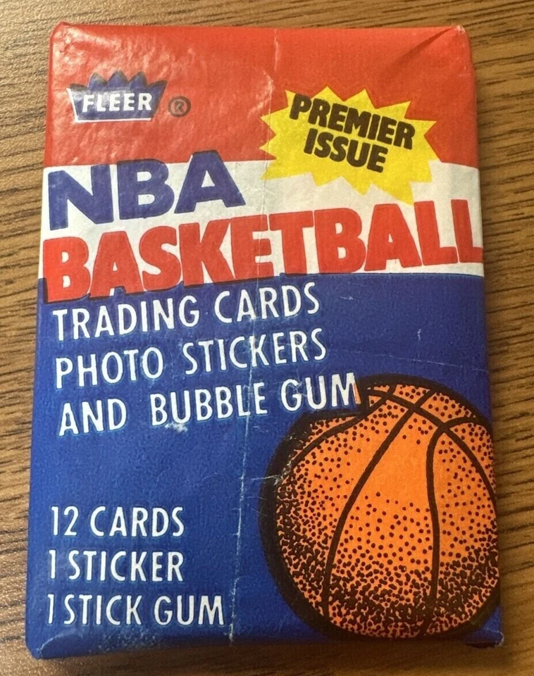 Fleer 1986-87 Baloncesto NBA Cera Paquete Tarjetas Selladas Jordan Rookie Año Sin RSRV - Imagen 1 de 2