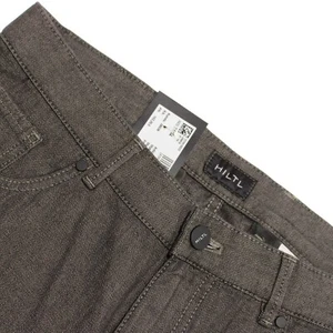 Pantalones de corte jean Hiltl de 5 bolsillos talla 34 EE. UU. Seth en mezcla de algodón gris liso con etiquetas - Imagen 1 de 13