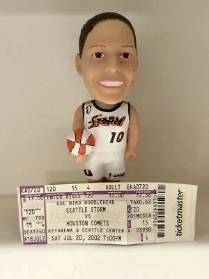 2002 Sue Bird Seattle Storm Rookie Year Bobblehead INCLUDES FULL TICKET with BOX - Image 1 of 4
