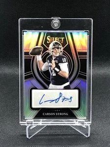 2022 Panini Select Draft Picks Silver Prizm Carson Strong Auto #RS-CST Nevada - Picture 1 of 2