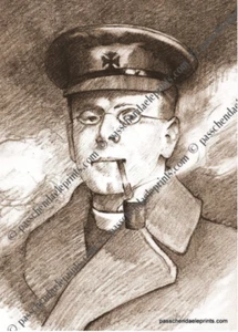'The Rev 'Tubby' Clayton' limitierte Auflage handsignierter Druck WW1 RAChD Talbot House - Bild 1 von 1