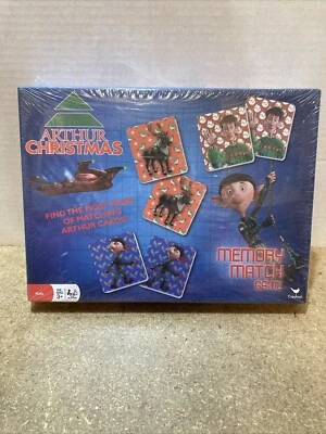Arthur Christmas  Memory Match Board Game 2011 Games * New Sealed (X4) - Image 1 of 2