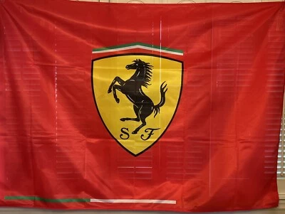 ORIGINAL Licensed Large Scuderia Ferrari RACING FLAG F1 - Image 1 of 4