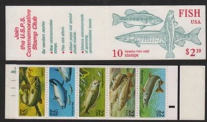 1986 BK154 FISH BOOKLET 5 different plate number 11111 Sc 2209a - Picture 1 of 1