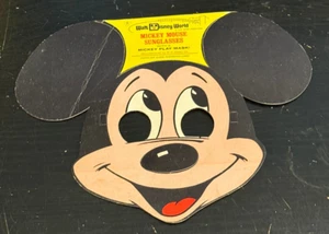 (2) 1970's Walt Disney World Mickey Mouse Sunglasses W/ A Mickey Play Mask - Picture 1 of 12