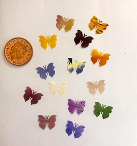Small Pressed Flower Butterflies 20, eco confetti, resin, nail art & crafts - Picture 1 of 5