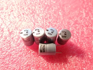 5 Stück VISHAY ELKO 47uF / 50V-, Arduino, Modellbau, Eisenhahn, Raspberry - Bild 1 von 7