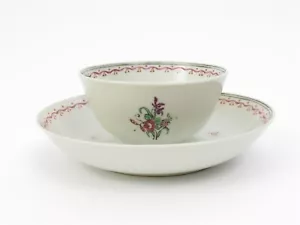 Antique 18th Century Chinese Export Porcelain Tea Cup Bowl and Deep Saucer - Picture 1 of 7