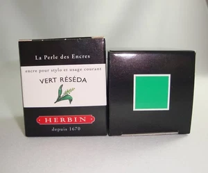 TINTE J HERBIN SCHRIFT/ZEICHNUNG Farbe GRÜN RESEDA INK GREEN CALLIGRAPHY - Bild 1 von 1