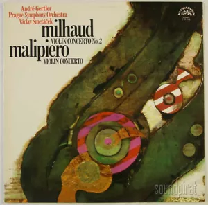 ANDRE GERTLER MILHAUD & MALIPIERO VIOLIN CONCERTOS SUPRAPHON ED.1 STEREO LP NM - Picture 1 of 3