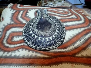 Arte tribal oceánico cerámica ocarina cortejo ritual morimuge vintage Papúa NG - Imagen 1 de 10