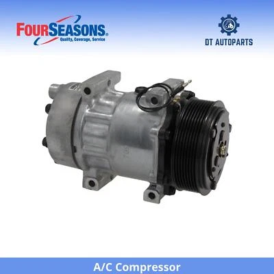 Compresor de aire acondicionado para Ford F-650 2004-2013 4 estaciones 2005 2006 2007 2008 2009 2010 Foto 1 de 4