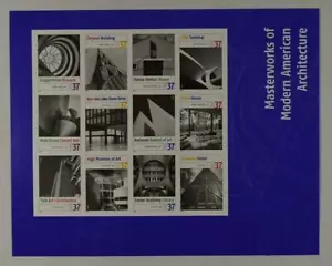 US SCOTT 3910 SHEET OF 12 MODERN AMERICAN ARCHITECTURE 37 CENT FACE MNH - Picture 1 of 1