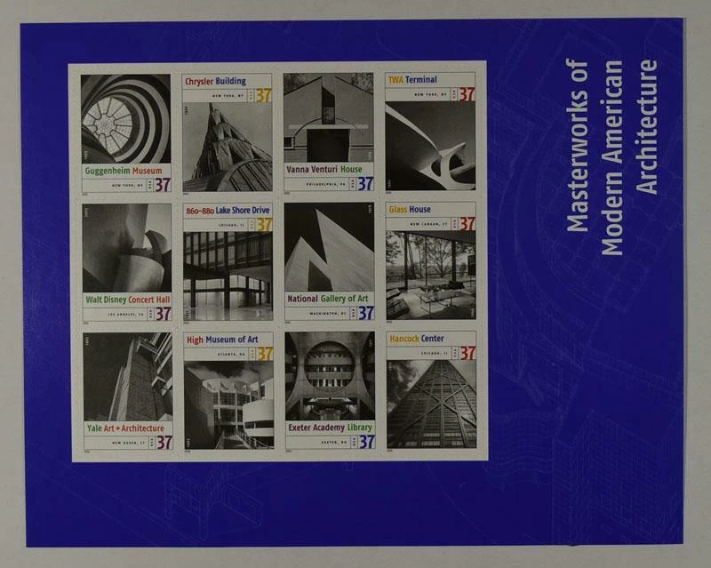 US SCOTT 3910 SHEET OF 12 MODERN AMERICAN ARCHITECTURE 37 CENT FACE MNH - Image 1 of 1