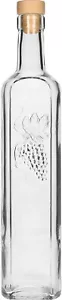 500 ml Dekorative Flasche Karaffe/Weinflasche Leere Glasflasche mit Korken - Bild 1 von 8