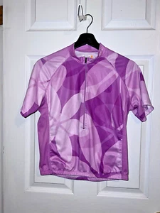 CANNONDALE Womens Cycling Short Sleeve 1/2 Zip Jersey Top 5f38 ptl Sz S - Picture 1 of 8