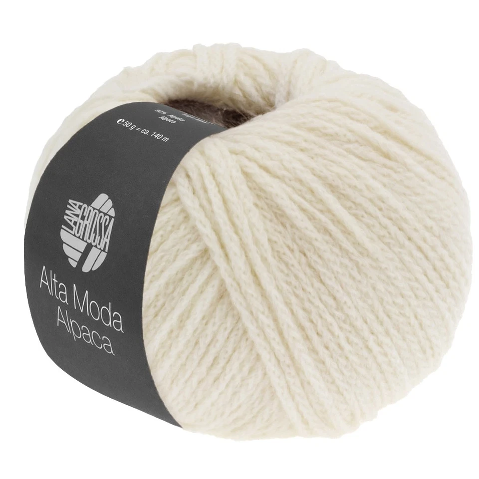 Wolle Kreativ! Lana Grossa - Alta Moda Alpaca - Fb. 14 rohweiß 50 g - Bild 1 von 1