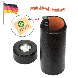 Galiner Leder Zedernholz 4-6ct Zigarrenetui Humidor Luftbefeuchter Humidipak 69% - Bild 1 von 12