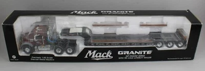 1:50 FIRST GEAR *MACK GRANITE* Semi w/Talbert BULLDOG Tri-Axle LOWBOY TRAILER - Image 1 of 3