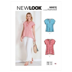 NEW LOOK 6672 MISSES' TOPS  & TUNIC Sewing Pattern Sizes 8-20 Skill: - Picture 1 of 7