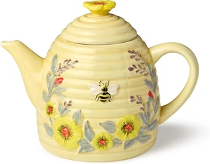 Bee Sweet 32 OZ. Tetera Colmena 3D Cerámica, Multicolor - Imagen 1 de 5
