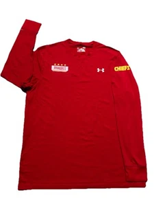 Under Armour Kansas City Chiefs Long Sleeve Sideline Shirt. Mens L. Mahomes. Red - Picture 1 of 11