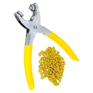 Rolson 180 mm Ösenzangen-Set mit 100 x 6 mm Ösen Handwerkzeug 20844 - Bild 1 von 7