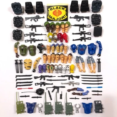 GI Joe Black Major Lote de 100 piezas, piezas y accesorios Foto 1 de 4