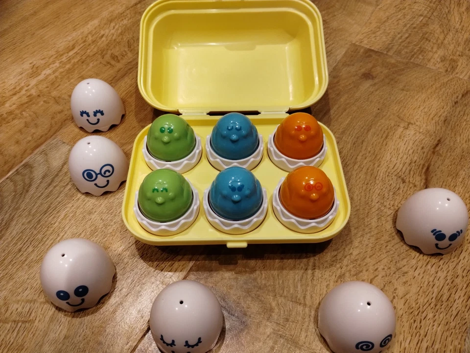 Tomy Toomies Hide and Squeak Eggs Baby Toy - Image 1 of 4