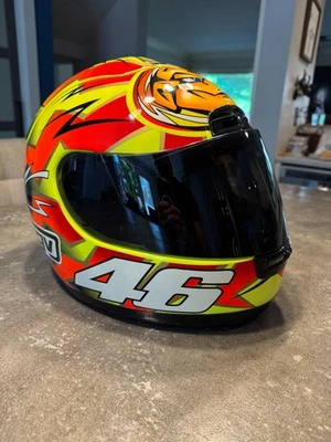 2001 AGV X-Vent Velentino Rossi Sun & Moon Helmet MED - Image 1 of 4