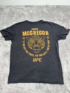 Conor McGregor Shirt Herren Large Reebok UFC MMA Fighting Fight Tiger Erwachsene grau - Bild 1 von 8