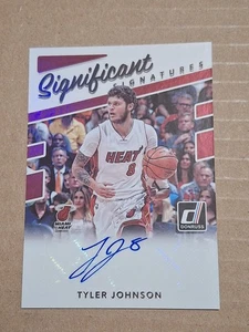 2017 TYLER JOHNSON DONRUSS BEDEUTENDE HANDSIGNIERTE AUTOKARTE #SS-TJ MIAMI HEAT  - Bild 1 von 3