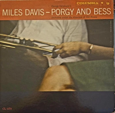 Miles Davis Porgy and Bess vinyl LP 1959 1st press MONO 6-eye-Columbia VG+ - Image 1 of 4