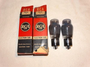 2 x 6L6g RCA Tubes*Super Strong Bogey Matched (2%) Pair*NOS-NIB*#R11 - Picture 1 of 4