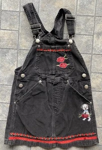Disneys 101 Dalmatians Girls Size 6 Corduroy Dress Dog Flowers Floral  - Picture 1 of 11