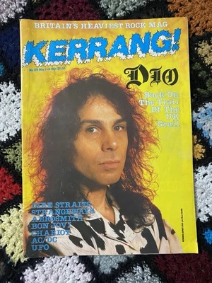 Kerrang! No 119 - May 1986 - Dio, Dire Straits, AC/DC, Bon Jovi, UFO, Aerosmith - Image 1 of 2