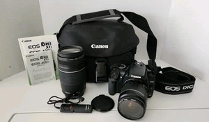 Canon EOS Rebel XTi 400D DSLR Digitalkamera Konvolut mit Zoomobjektiven & Tasche - Bild 1 von 19