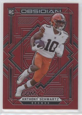 2021 Obsidian Rookies Electric Etch Red Flood /26 Anthony Schwartz Rookie RC - Image 1 of 2