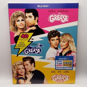 Grease 3-Movie Collection (Blu-ray, NEW) Olivia Newton-John, John Travolta - Imagen 1 de 4